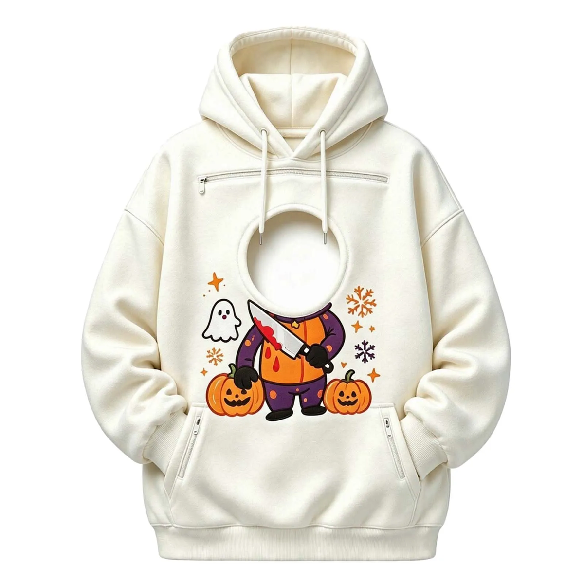 Festive Cat Pouch Carrier Hoodie