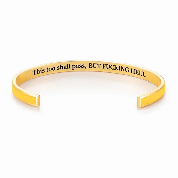 This Too Shall Pass Color Cuff Bracelet