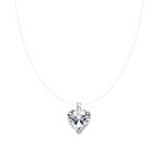 Floating Cubic Zirconia Pendant
