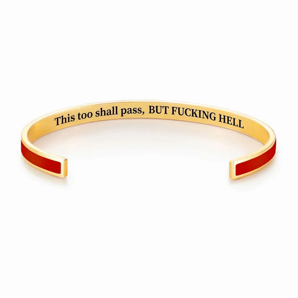 This Too Shall Pass Color Cuff Bracelet