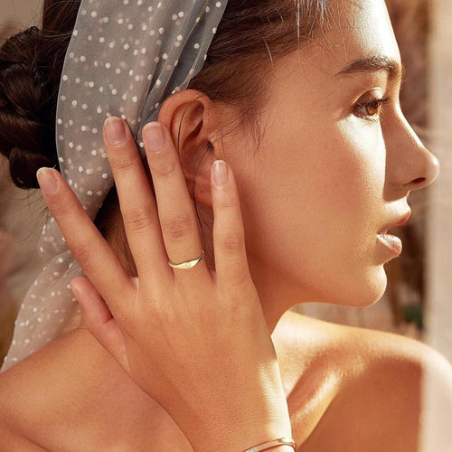 14K Gold Custom Initial Ring