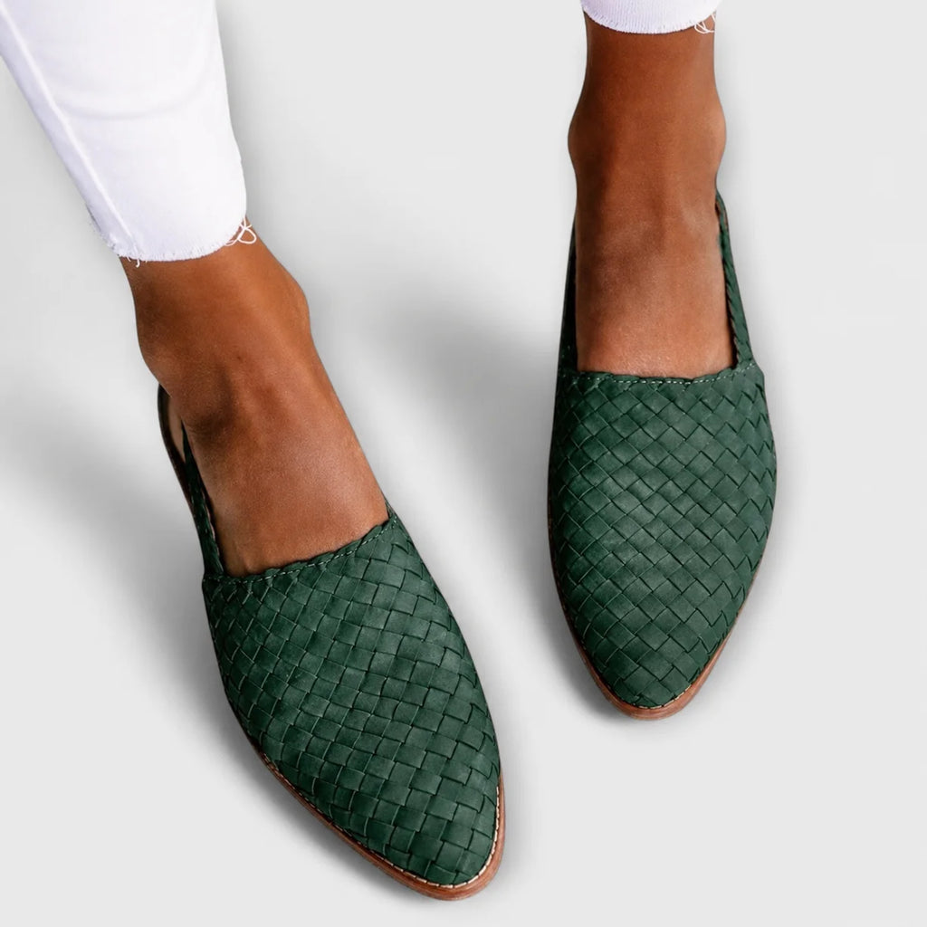 Simone | Braided Slingback Loafers
