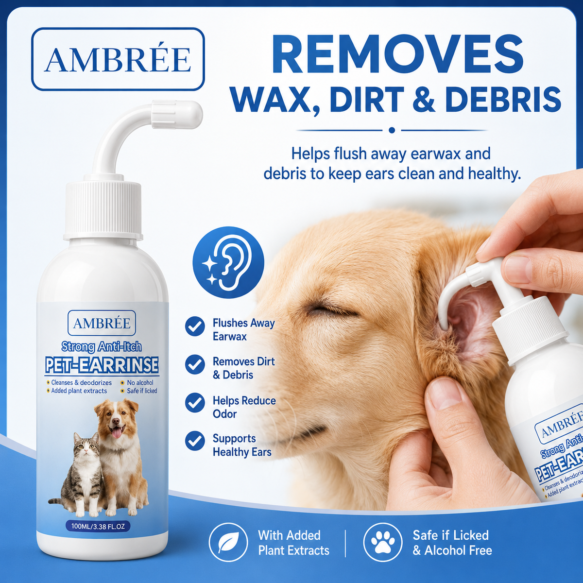 Gentle Pet Ear Wash X2 BOGO