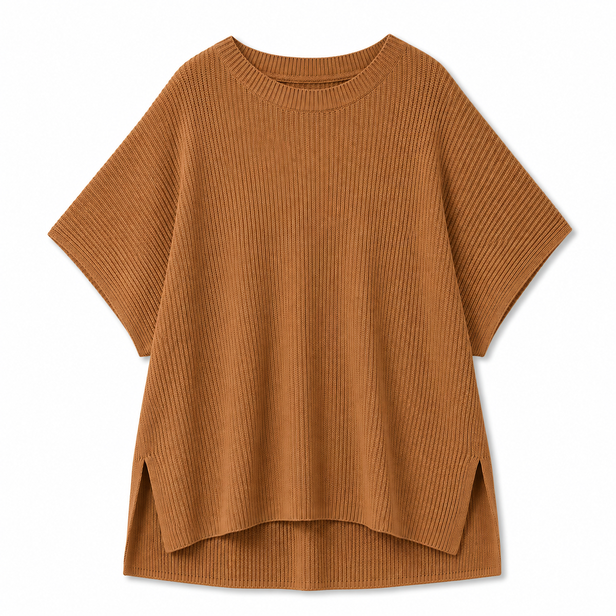 Casual Oversized Solid Knit Pullover