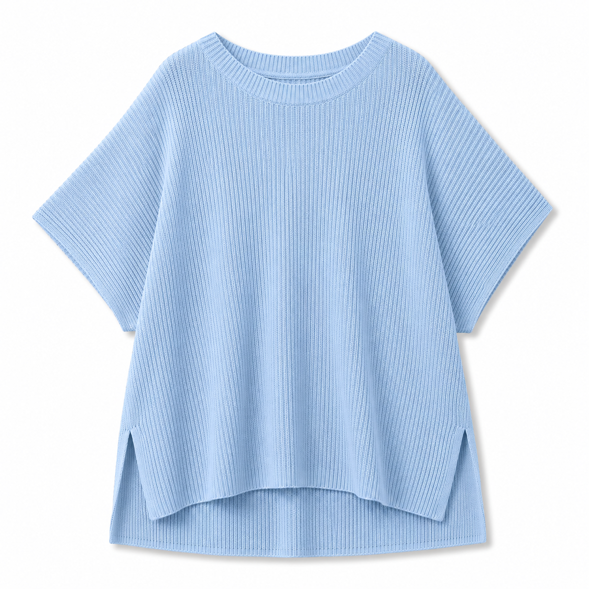 Casual Oversized Solid Knit Pullover