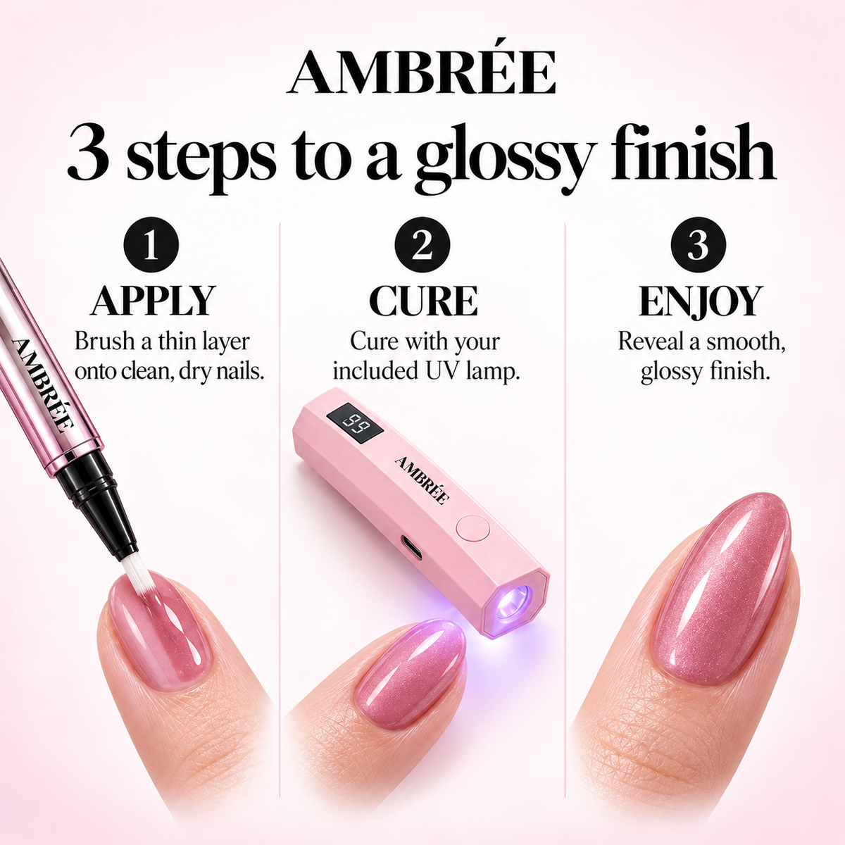 Ambrée UV Gel Nail Pen Kit - At Home Salon Manicure