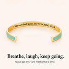 This Too Shall Pass Color Cuff Bracelet