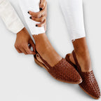 Simone | Braided Slingback Loafers
