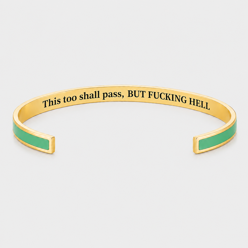 This Too Shall Pass Color Cuff Bracelet