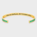 This Too Shall Pass Color Cuff Bracelet