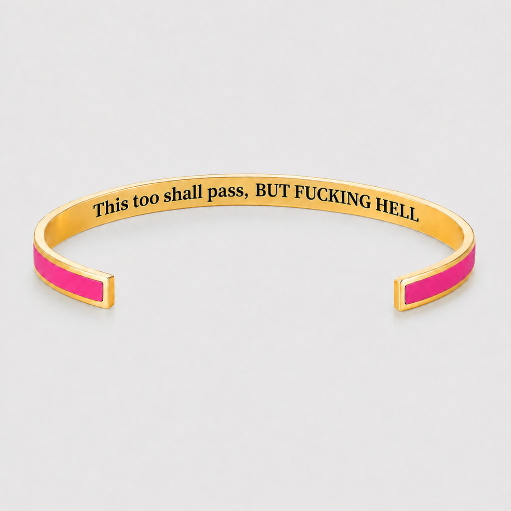 This Too Shall Pass Color Cuff Bracelet