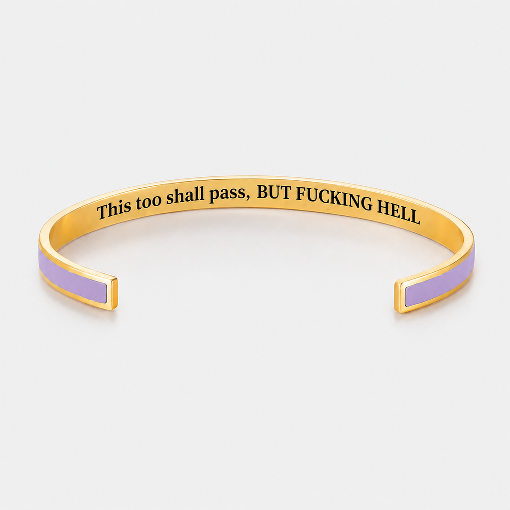 This Too Shall Pass Color Cuff Bracelet