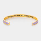 This Too Shall Pass Color Cuff Bracelet