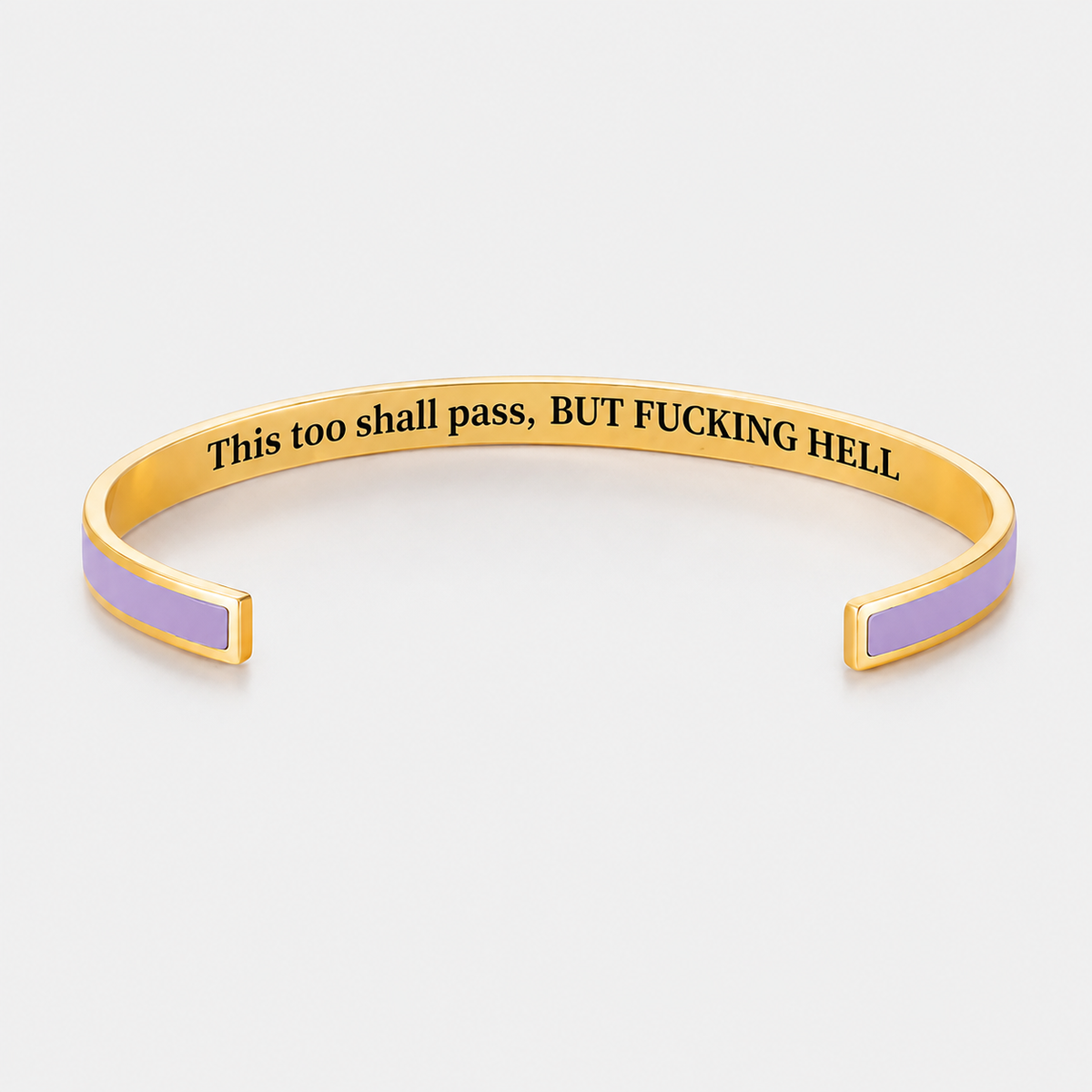 This Too Shall Pass Color Cuff Bracelet