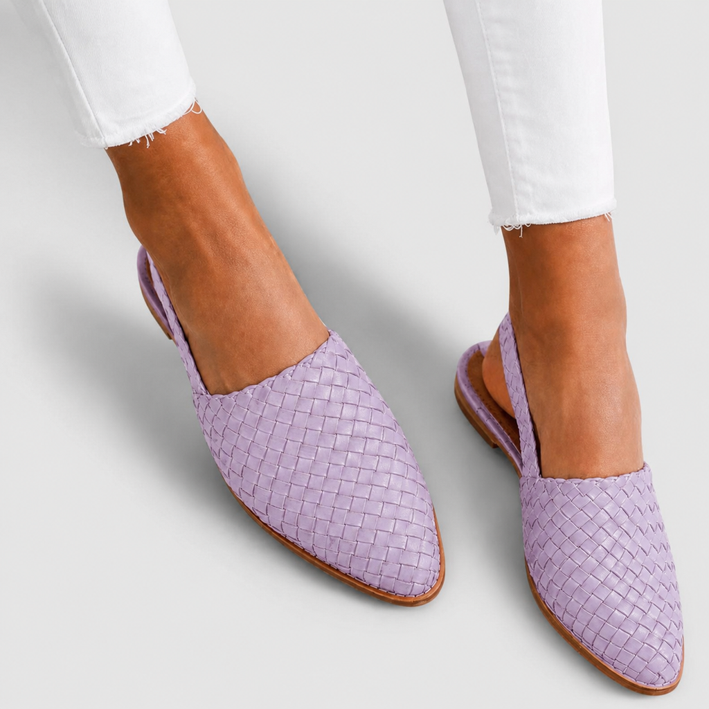 Simone | Braided Slingback Loafers