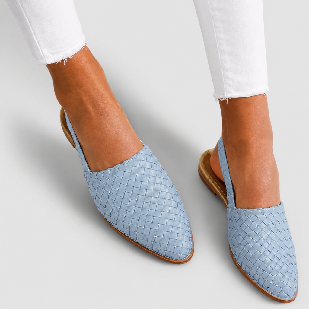 Simone | Braided Slingback Loafers