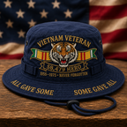 Vietnam Veteran Embroidered 58,479 Hero Boonie Hat