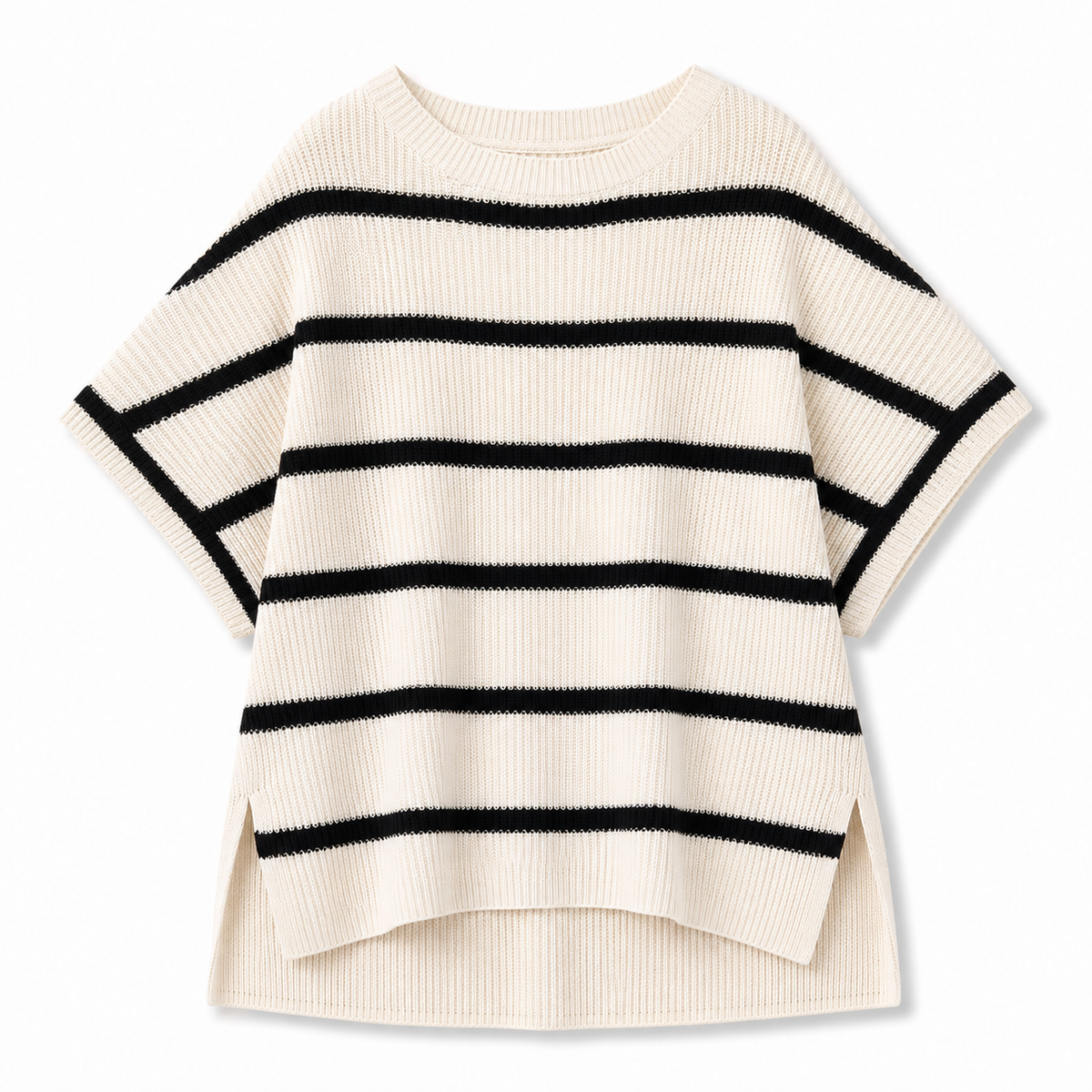 Casual Oversized Solid Knit Pullover