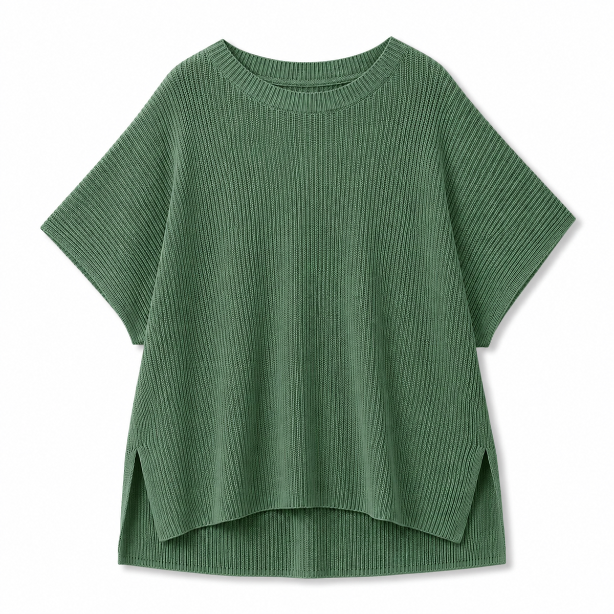 Casual Oversized Solid Knit Pullover