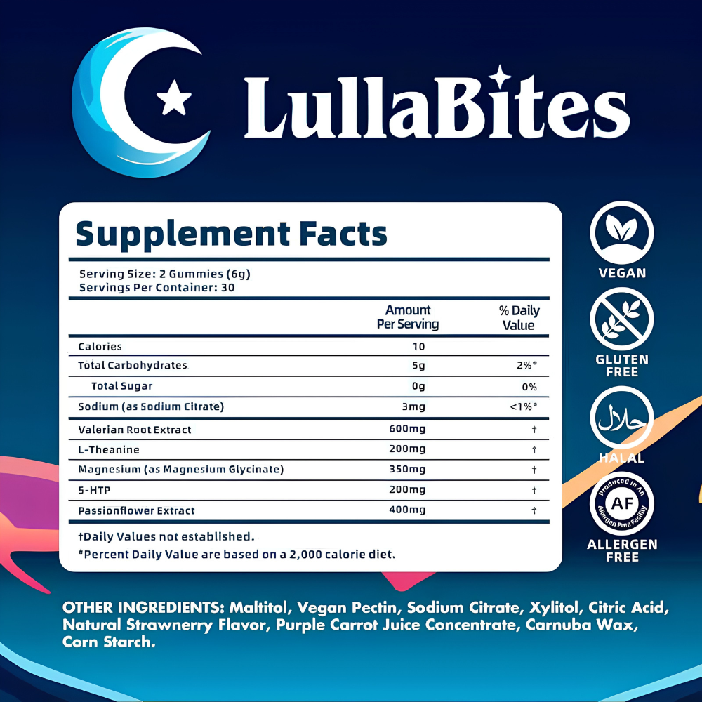 Lullabites Natural Sleep gummies