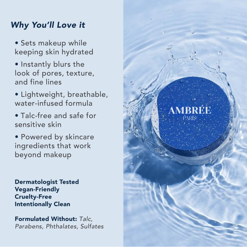 WaterBlur Talc-Free Setting Powder with Blur and Set Brush
