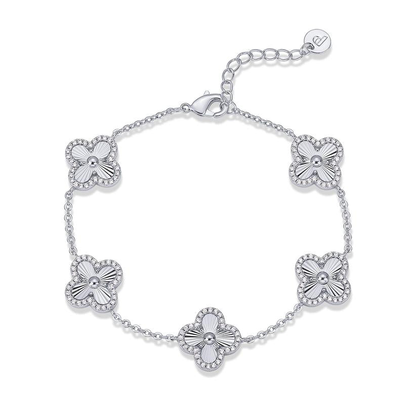 14K Gold Plated Clover Bracelet