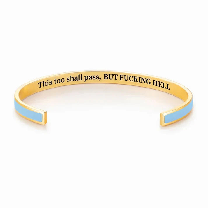 This Too Shall Pass Color Cuff Bracelet
