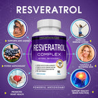 Suplemento de Resveratrol 1800 mg - Apoyo Antioxidante Natural