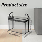 Clear Thick Plastic Storage Box with Hinged Lid